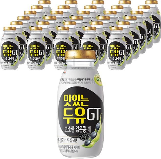 맛있는두유GT 고소한 검은콩 깨, 200ml, 40개