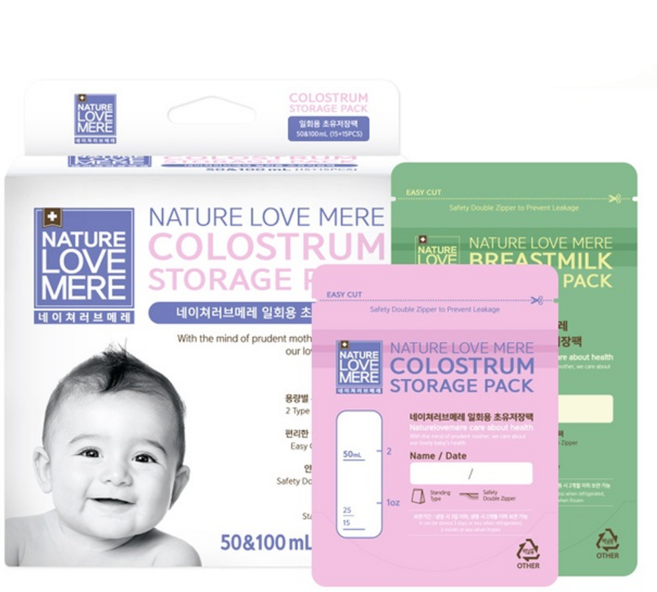 NATURE LOVE MERE 初乳儲存袋 一次性 50+100mL, 30個, 1組