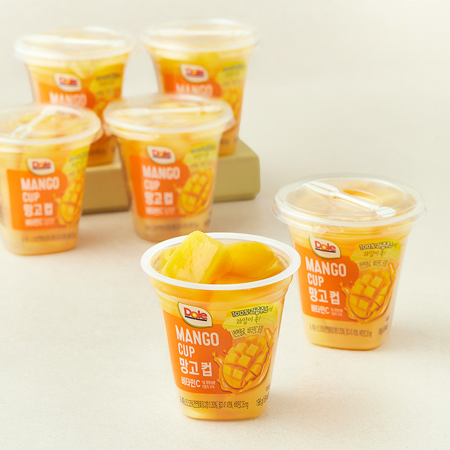 돌 후룻컵 망고컵, 198g, 1개입, 6개