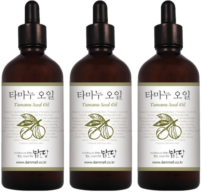 맑을담 타마누 오일, 100ml, 3개