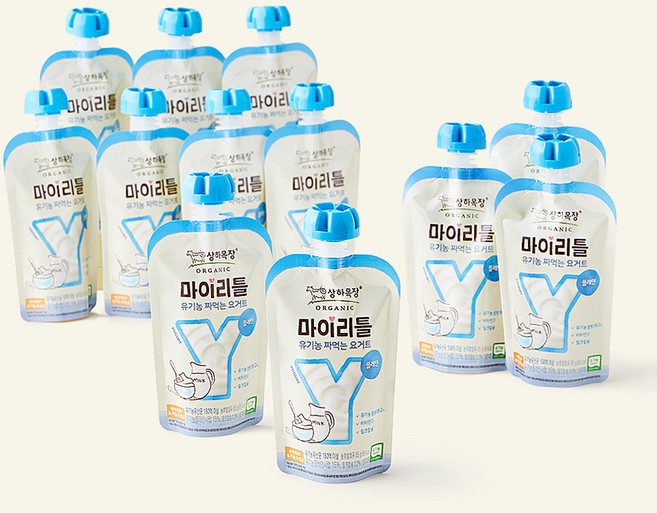 상하목장 유기농 인증 마이리틀 플레인 요구르트, 85g, 1개입, 12개