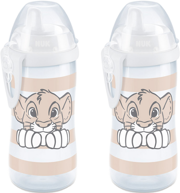 누크 퍼스트초이스 스파우트 키디컵, 300ml, 2개, 라이온킹