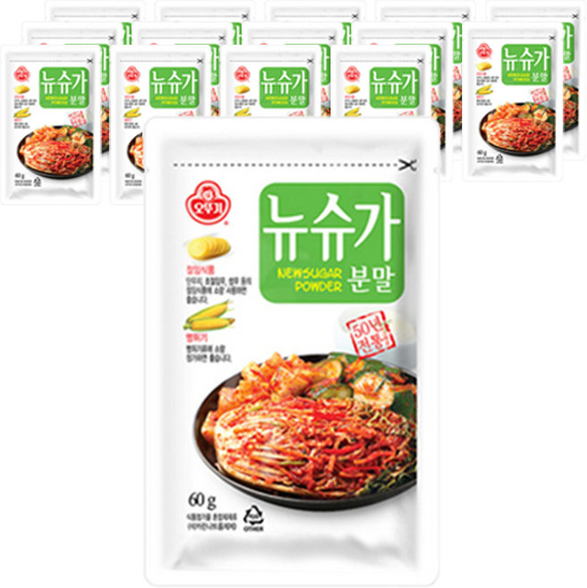오뚜기 뉴슈가분말, 60g, 15개