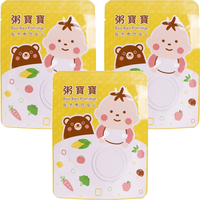 粥寶寶 無毒農 茄汁高湯燉牛肉 12個月以上, 120g, 3包, 茄汁牛肉