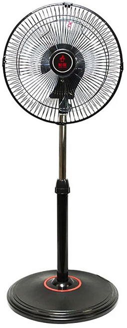 SUPA FINE 勳風 PP+鐵 5片 AS材質 空氣循環 落地扇 黑色 360度擺頭 12吋 HF-B1282