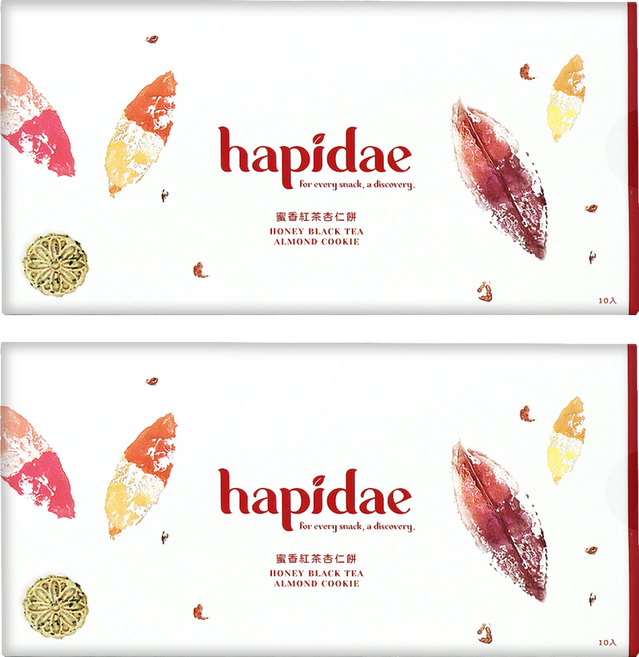 hapidae 蜜香紅茶杏仁餅, 220g, 2盒
