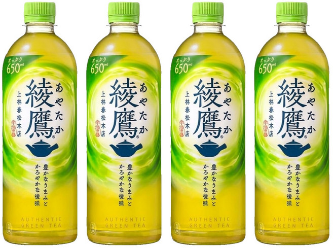 綾鷹 日本境內版 綠茶 無糖, 650ml, 4個