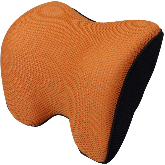 삼에스 7도 메모리폼 목쿠션, 오렌지, 1개
