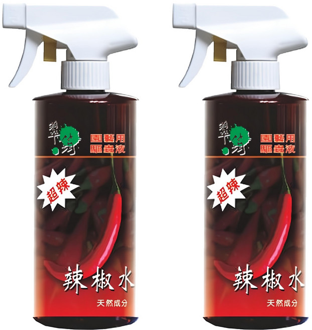 翠筠 辣椒水驅蟲液, 500ml, 2罐