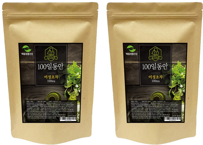 해밀생활건강 100일동안 어성초차, 1.2g, 100개입, 2개
