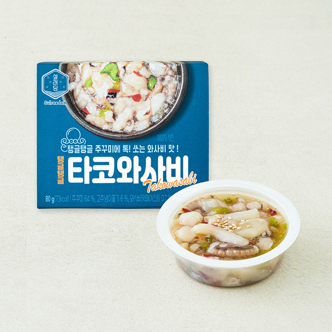 설래담 탱글탱글 타코와사비, 80g, 1개