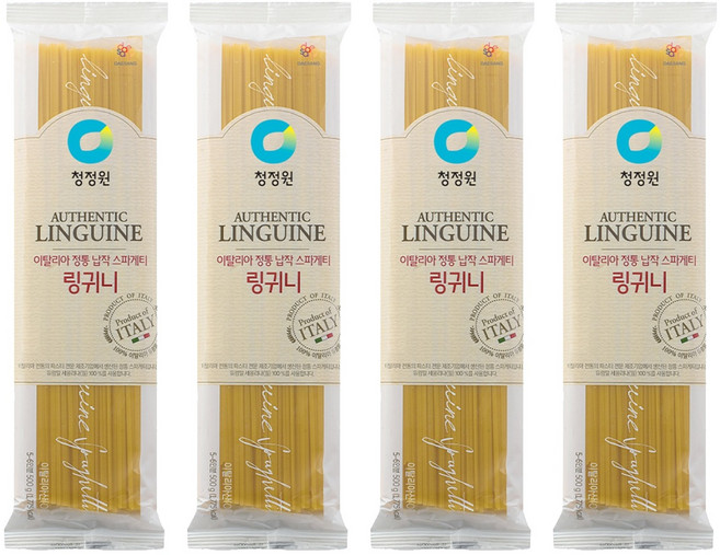 청정원 링귀니 스파게티면, 500g, 4개