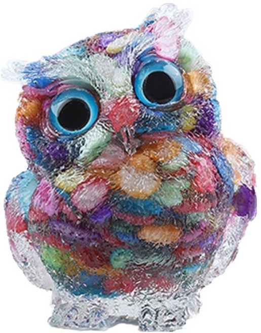 홈플로우 신년 부귀기원 다양한 색감 부엉이 장식 피규어, 19