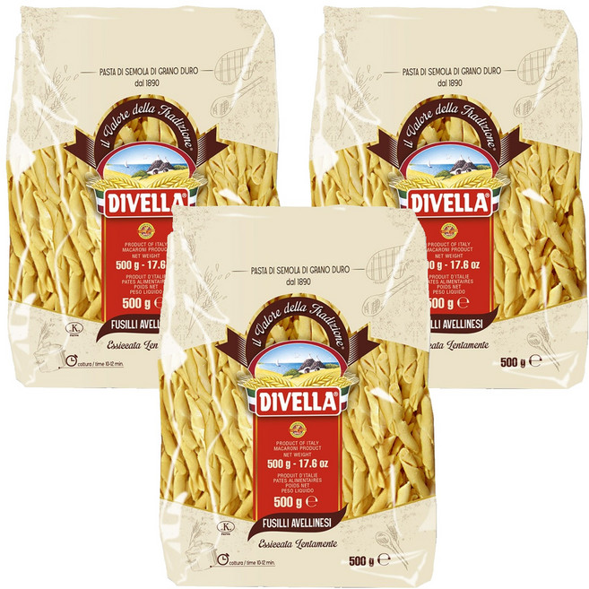 DIVELLA 德威樂 螺旋麵, 500g, 3個