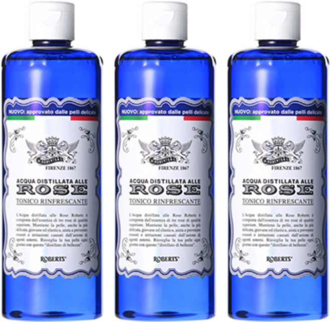 아쿠아알레로제 로버츠 장미수 스킨, 400ml, 3개