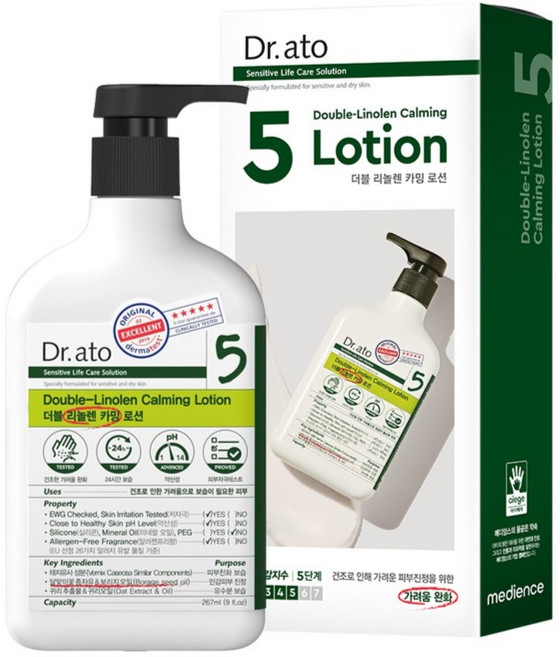 닥터아토 더블 리놀렌 카밍로션 가려운 피부용, 267ml, 1개