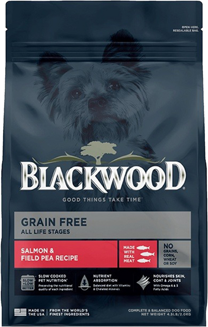 BLACKWOOD 極鮮無穀 低敏挑嘴配方 鮭魚 + 豌豆, 1袋, 24lb
