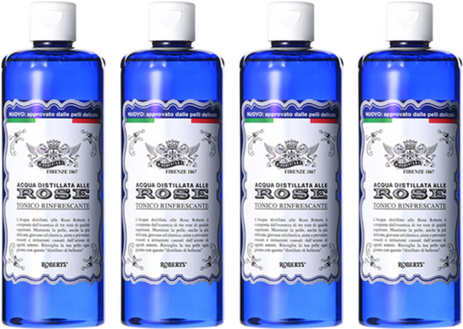 아쿠아알레로제 로버츠 장미수 스킨, 400ml, 4개
