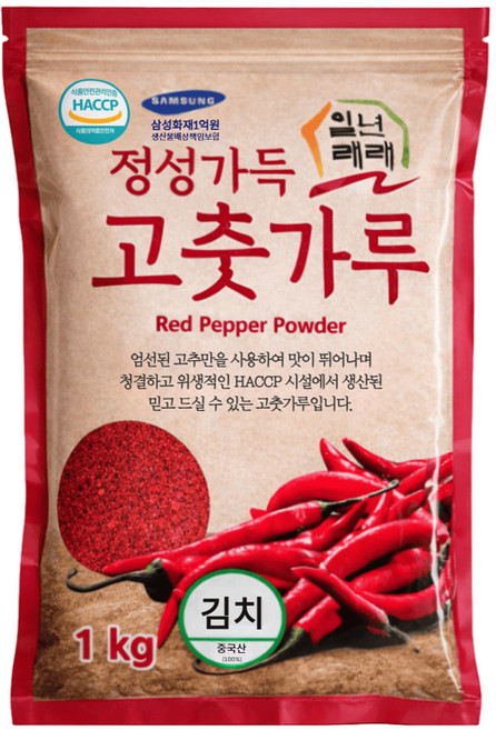 일년래래 중국산 김치용 고춧가루, 1kg, 1개