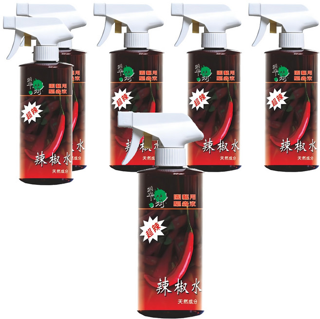 翠筠 辣椒水驅蟲液, 500ml, 6罐