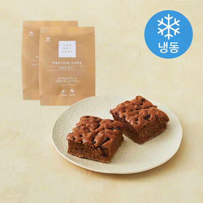 프로틴플러스프로젝트 촉촉한 모카 케이크 (냉동), 80g, 1개입, 2개