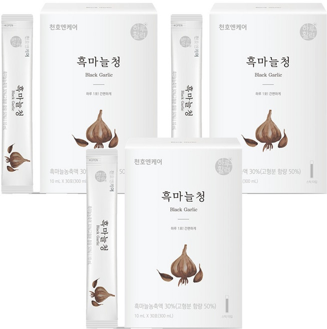 천호엔케어 흑마늘청, 10ml, 30개입, 3개