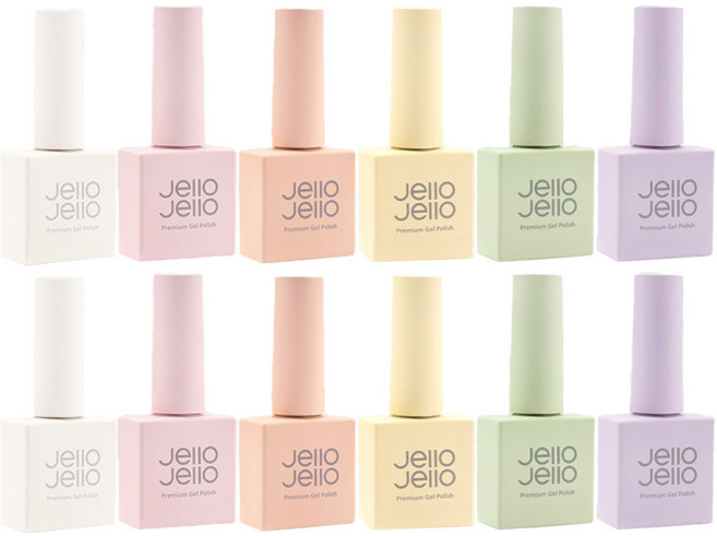 젤로젤로 프리마베라 컬러 젤네일 6종 세트, 웜포슬린, 블루밍핑크, 페일코랄, 비긴옐로우, 그린버드, 엔틱라일락, 2개, 10ml