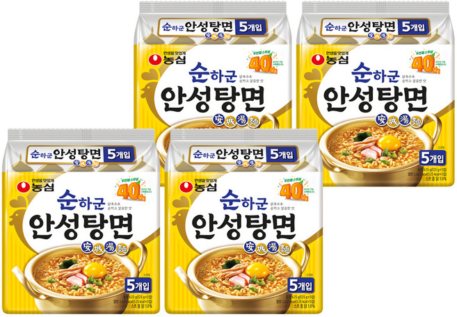 안성탕면 순하군 125g, 20개