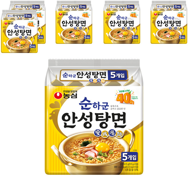 안성탕면 순하군 125g, 30개