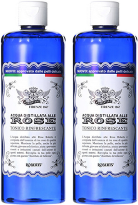 아쿠아알레로제 로버츠 장미수 스킨, 2개, 400ml