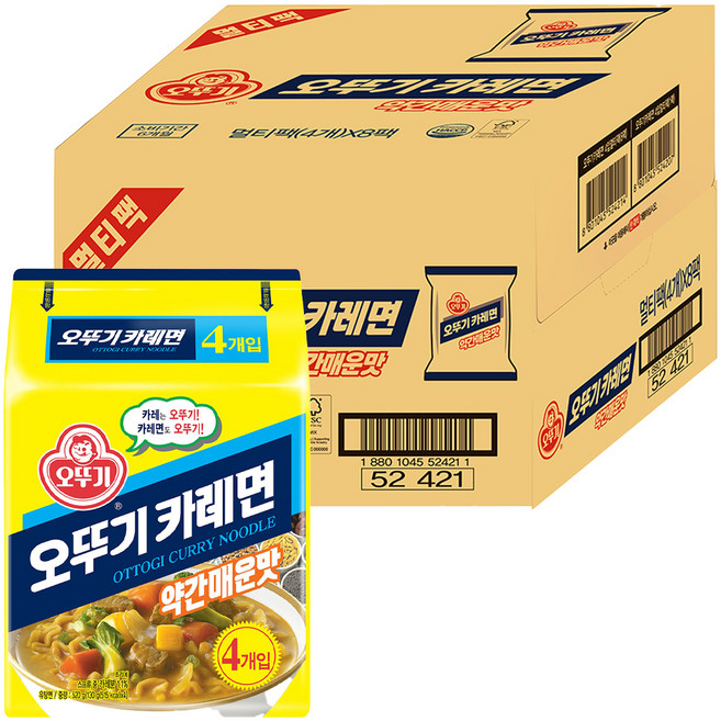 오뚜기 카레면 130g, 32개
