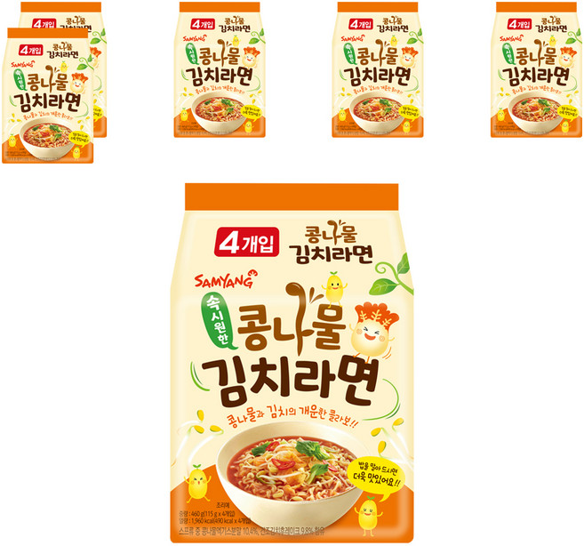 삼양 콩나물김치라면 115g, 24개