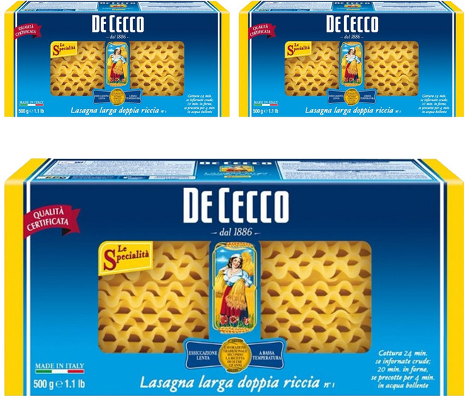데체코 라자냐, 500g, 3개