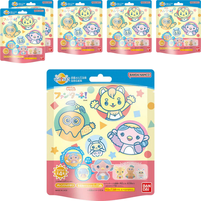 BANDAI 芬達 轉蛋沐浴球 內含小物件 適合3歲以上兒童, 100g, 6個