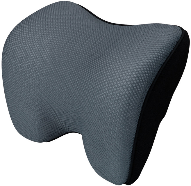 7도 메모리폼 목쿠션, 그레이, 1개