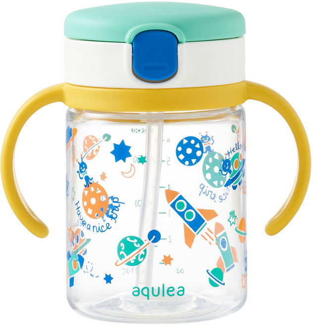 릿첼 AQ 빨대컵, 200ml, 1개, 그린