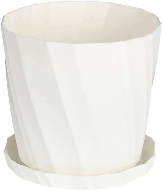코멧 모던 화분 L, 화이트, 1개