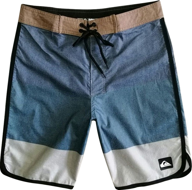 QUIKSILVER 男款沙灘褲 成人, 藍灰色