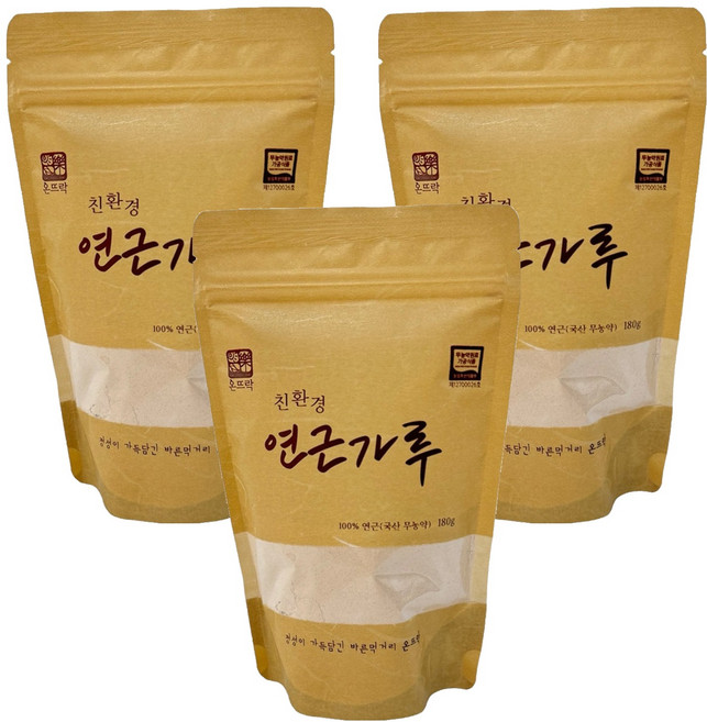 On Tteu Rak 蓮藕粉, 180g, 3個