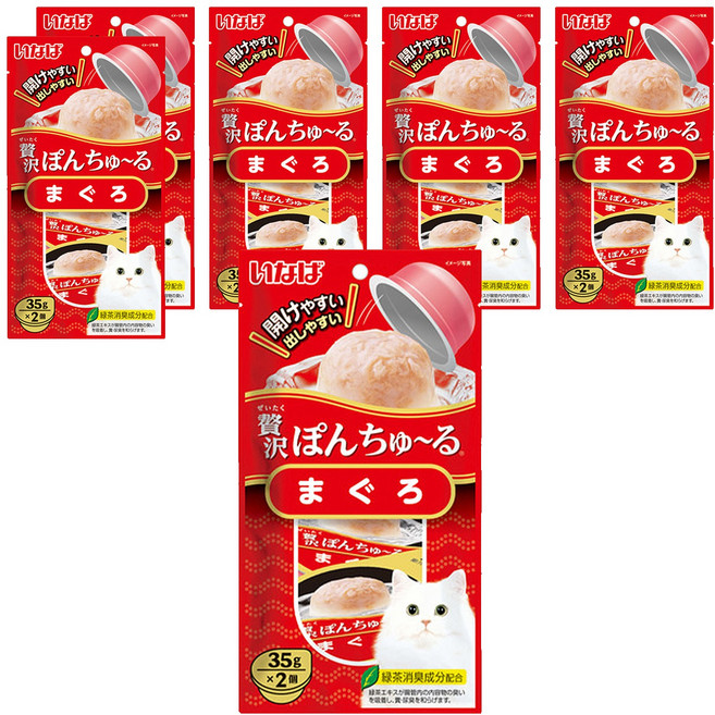 INABA 奢華果凍杯 TSC-41 2個, 鮪魚口味, 70g, 6袋