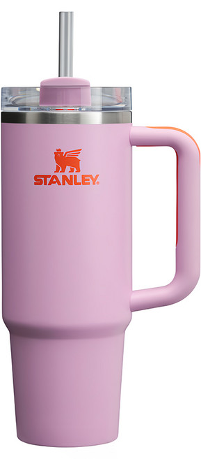 STANLEY 台灣公司貨 冒險系列 吸管隨手杯2.0, 880ml, 橙心紫, 1個