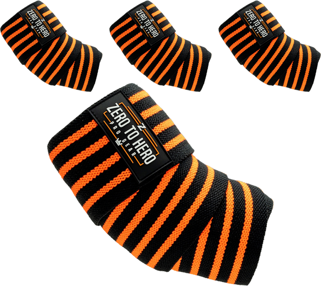 제로투히어로 히어로 헬스 팔꿈치보호대 양쪽 세트 Type1, 2세트, ORANGE