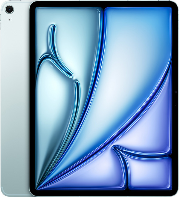 Apple 2025 아이패드 에어 13(M3 모델), 블루, 128GB, Wi-Fi+Cellular