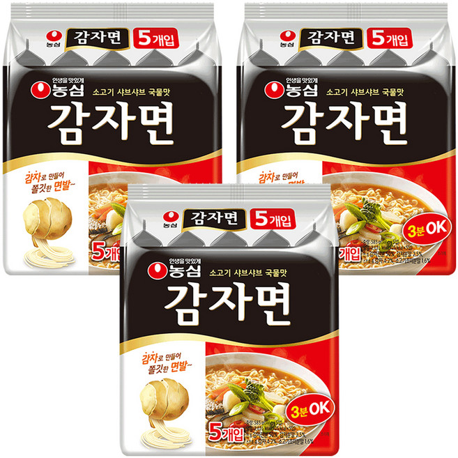 농심 감자면 117g, 15개