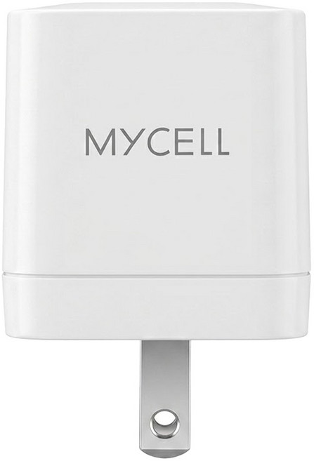 MYCEll 積進科技 40W GaN 2 USB-C 電源充電器, 白色, 1個