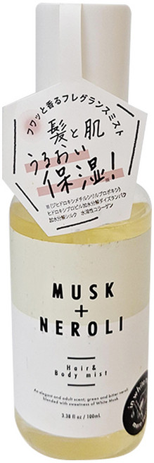 more room 頭髮身體香水噴霧 白麝香 + 橙花, 100ml, 1瓶