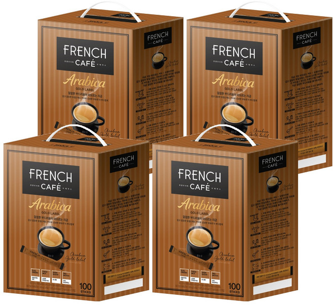 프렌치카페 아라비카 골드라벨 커피믹스, 10.7g, 100개입, 4개
