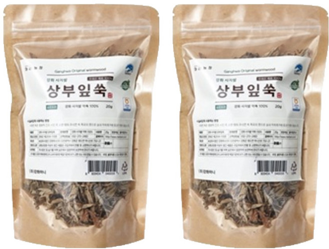 마리농장 강화 사자발약쑥 상부잎쑥, 20g, 2개
