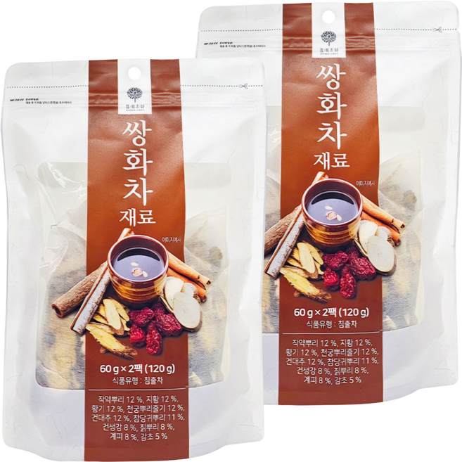 MOMAEJOWHA 雙和茶材料 2入, 120g, 2個