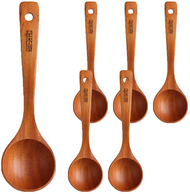 品木屋 日式湯勺, 原木色, 6支